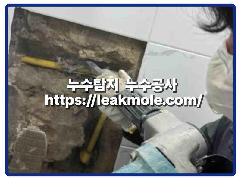 누수탐지 현장 작업 사진 1